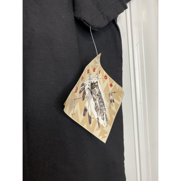 Warrior Clothing Men's Menchego Buffalo‎ Graphic Shirt Vtg Black Size Large New - Picture 3 of 7